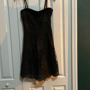 LOLALIZA Black lace cocktail dress. Size 8